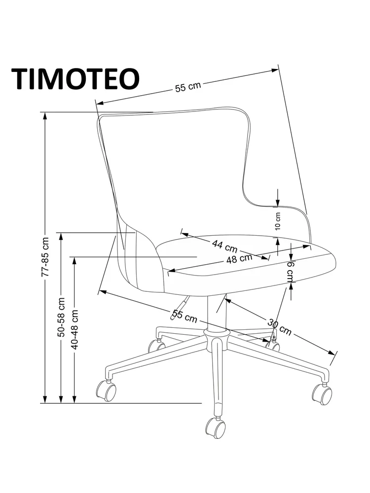 Компьютерное кресло Timoteo темно-зеленое