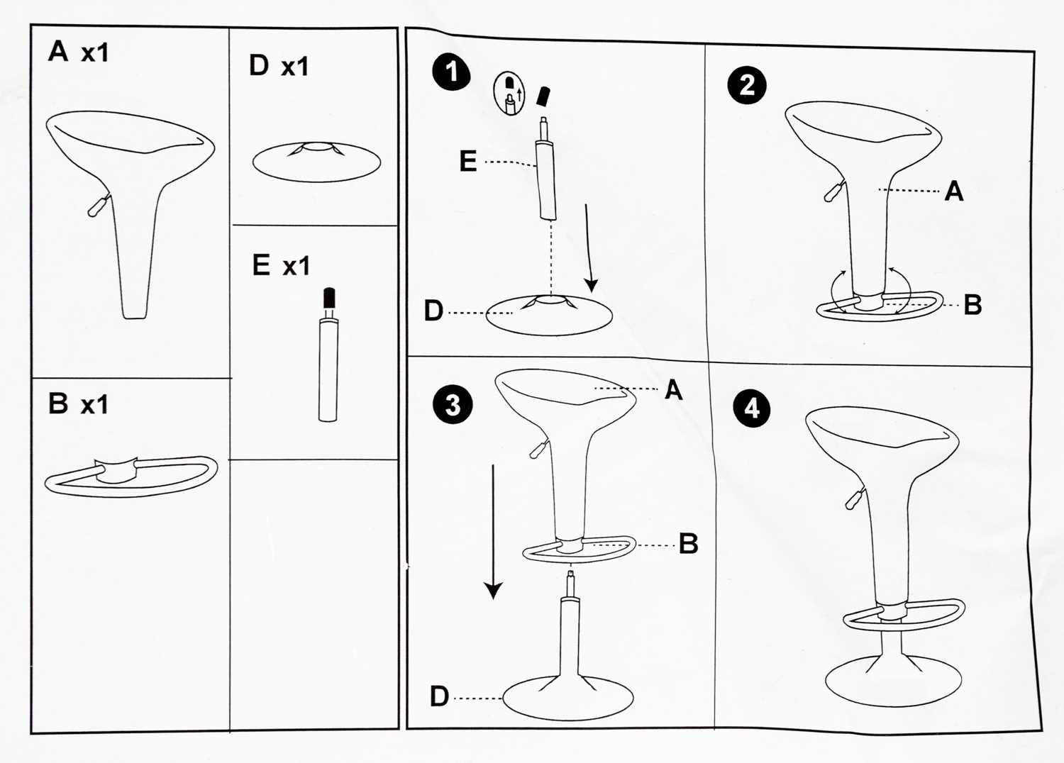барный стул икеа стиг размеры