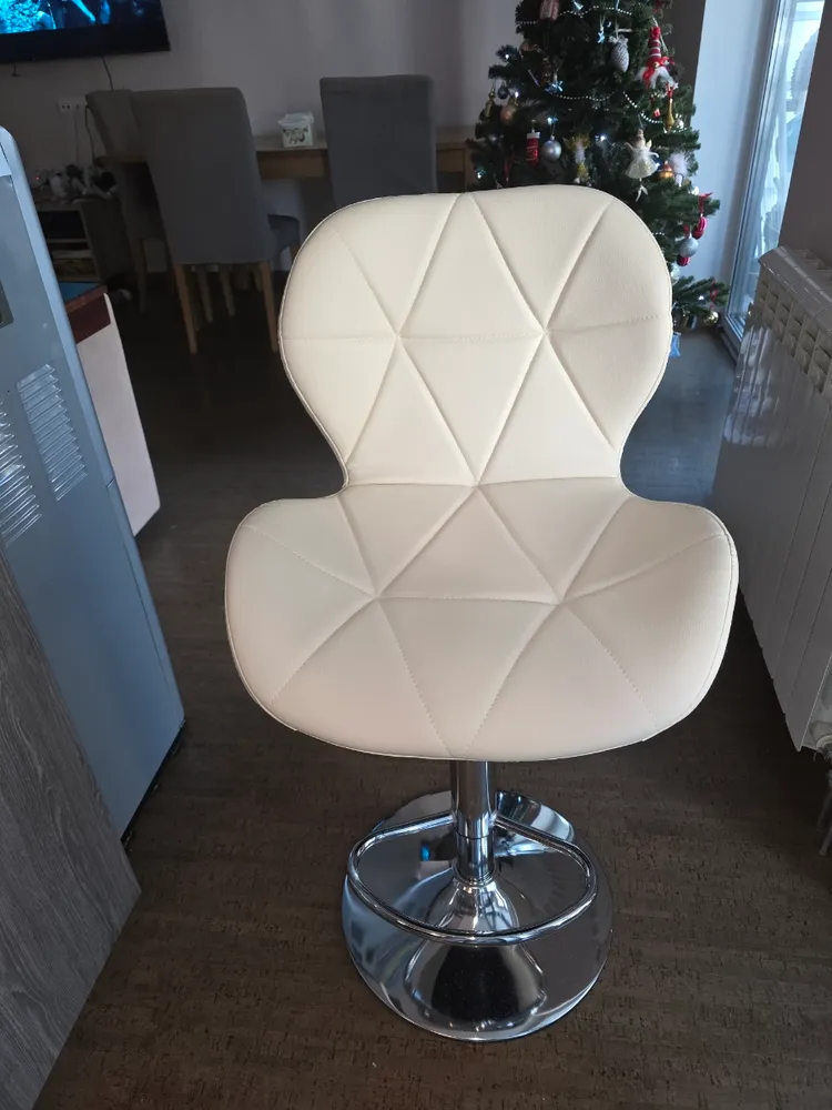 Барный стул Trio white / chrome фото покупателя 8