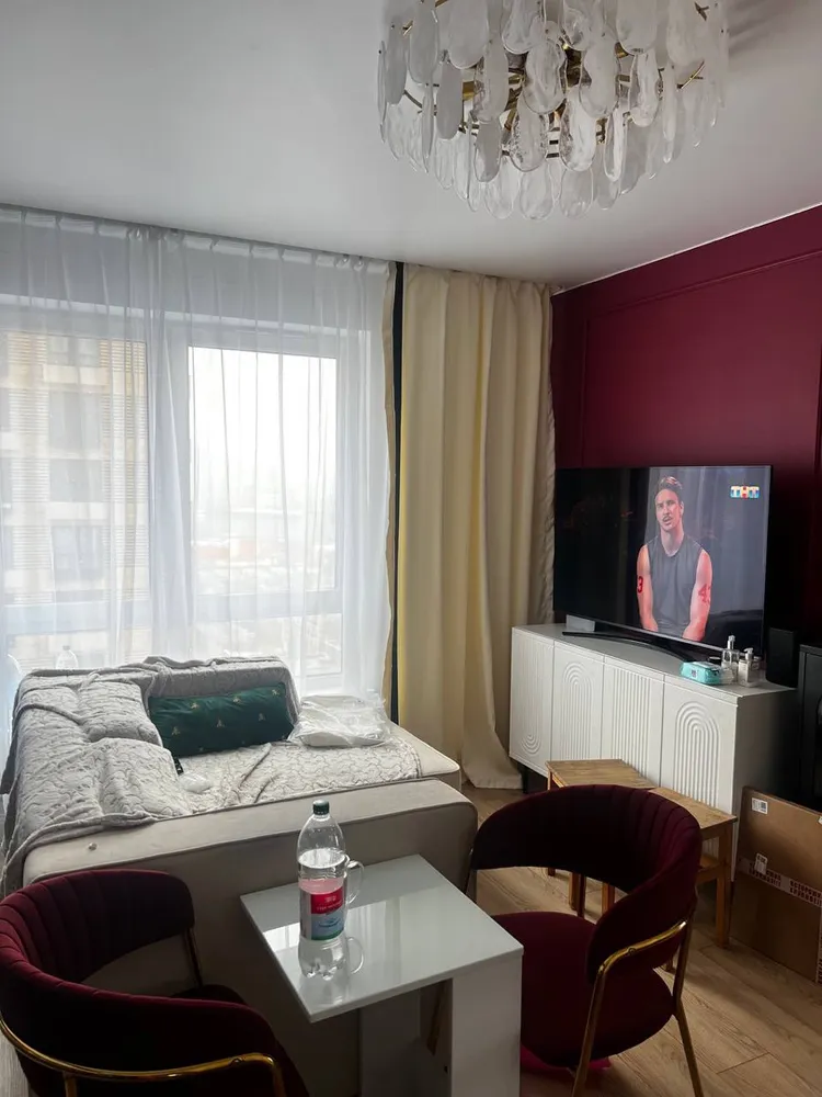 Стул на металлокаркасе Kamelia 1 wine red / gold фото покупателя 2