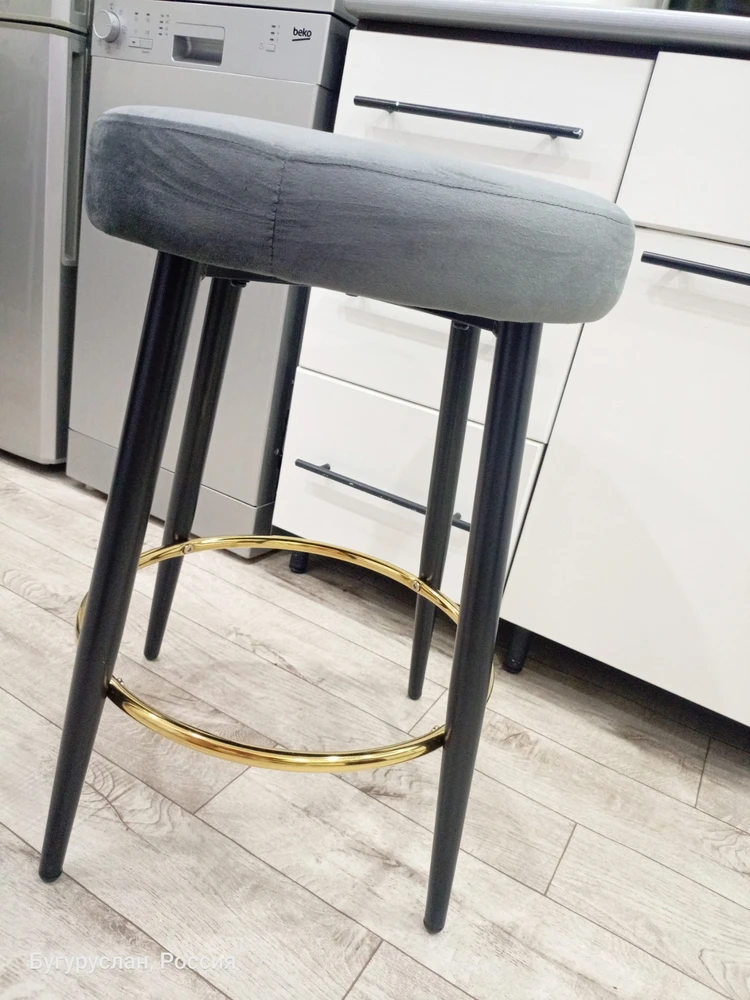 Барный стул Plato dark beige фото покупателя 25