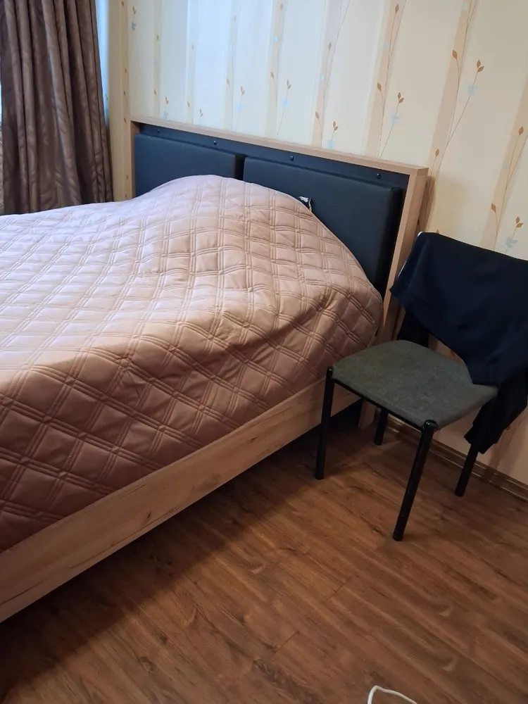 Полутораспальная кровать Клауд 140х200 парящая дуб крафт золотой / антрацит фото покупателя 52