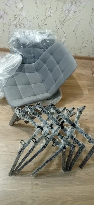 Комплект стульев крутящихся Форт 2 шт розовый (hl 41) / 1П белый каркас фото покупателя 49