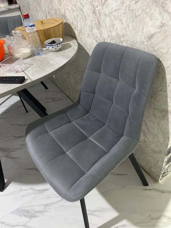 Комплект стульев Стронг 4 шт темно-серый / черный фото покупателя 113