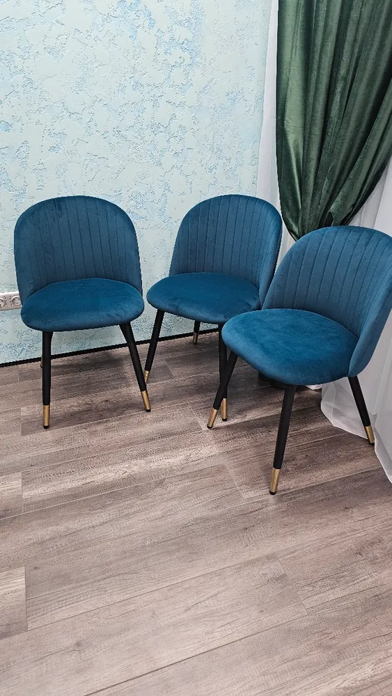 Стул на металлокаркасе Gabi latte / gold / black фото покупателя 56