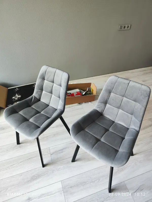 Комплект стульев Стронг 4 шт темно-серый / черный фото покупателя 140