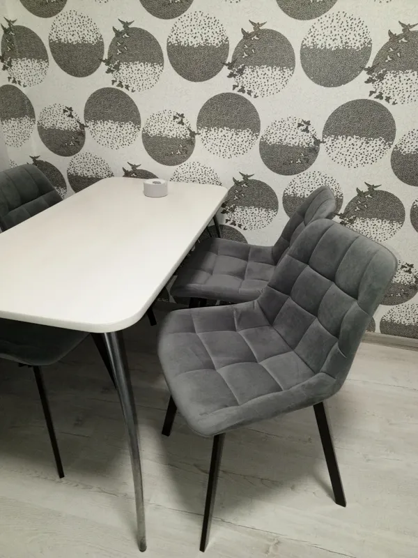 Комплект стульев крутящихся Форт 2 шт розовый (hl 41) / 1П белый каркас фото покупателя 76