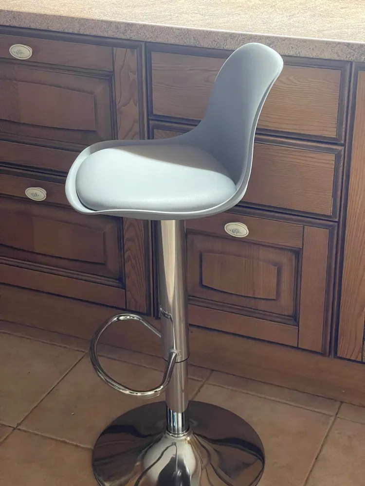 Барный стул Soft white / chrome фото покупателя 3