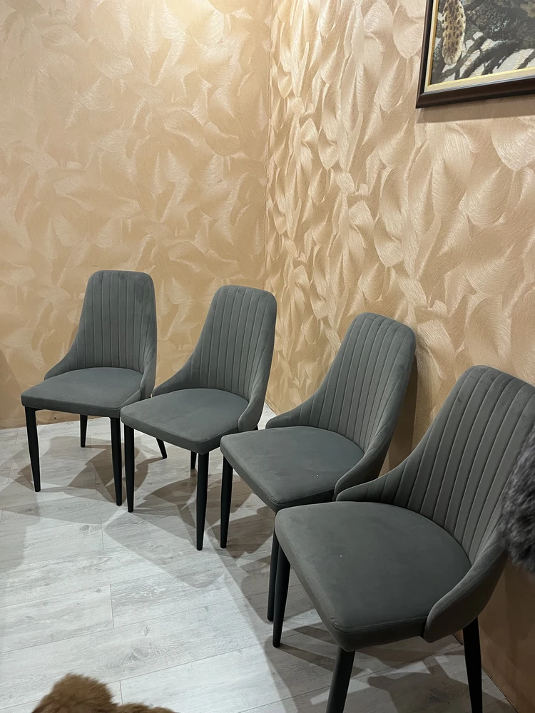 Стул на металлокаркасе Kora dark pink / white фото покупателя 34