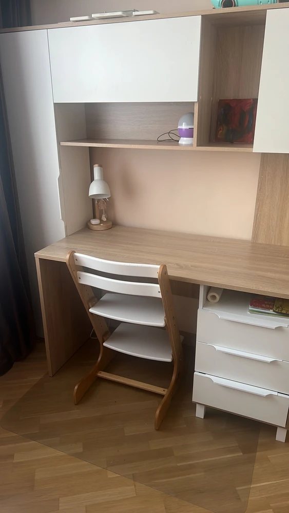 Компьютерный стол Комфорт 12.95 N дуб сонома / темно-серый фото покупателя 17
