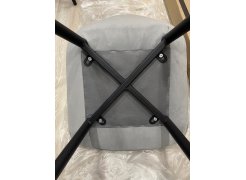 Стул на металлокаркасе Седа К крутящийся светло-серый  / белый фото покупателя 324