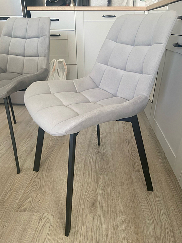 Стул на металлокаркасе Челси велюр коричневый / черный каркас фото покупателя 76