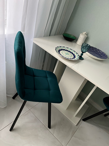 Стул на металлокаркасе Чилли горчичный / черный фото покупателя 1266