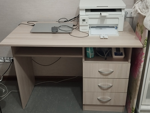 Стол письменный Бриз МДФ волна лайм / ясень светлый фото покупателя 102