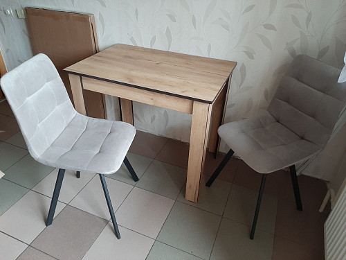 Комплект стульев Чилли 2 шт бежевый / черный фото покупателя 805