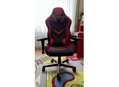 Компьютерное кресло Racer черное / голубое фото покупателя 82