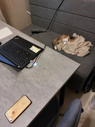 Деревянный стол Лота Лофт 140х80 черный матовый / бетон светлый фото покупателя 751