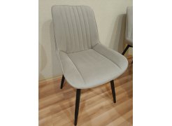 Стул на металлокаркасе Вейв светло-серый (hl 63) / 10К черный каркас фото покупателя 38