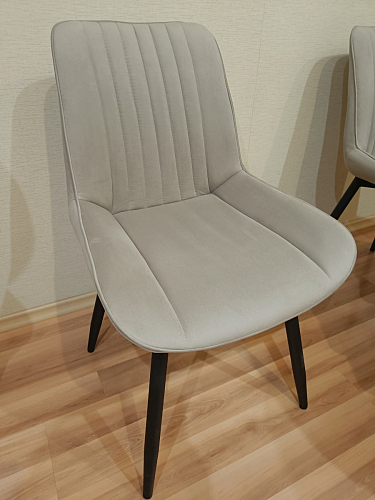 Стул на металлокаркасе Седа К латте / черный фото покупателя 38