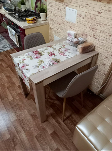 Стул на металлокаркасе Capri dark beige / white фото покупателя 111
