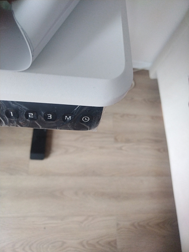 Компьютерный стол Маркос 140х80 голубой / черный фото покупателя 51