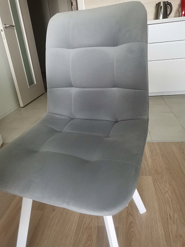 Стул на металлокаркасе Чилли К черный / зеленый фото покупателя 226