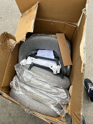 Стул на металлокаркасе Twin серый / черный фото покупателя 15