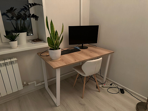 Стол Лота Лофт 120 32 мм бетон / черный матовый фото покупателя 299