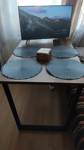 Стол раскладной Лота Лофт 120 25 мм юта / черный матовый фото покупателя 405