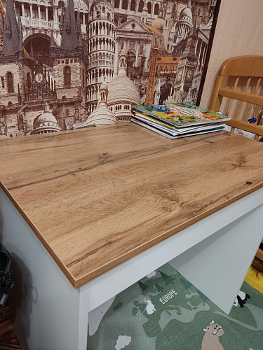 Письменный стол Сантия 120 дуб вотан / белый фото покупателя 15