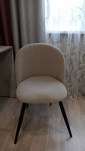 Стул на металлокаркасе Gabi latte / gold / black фото покупателя 794