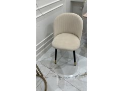 Стул на металлокаркасе Gabi 1 бежевый / черный с серебряными наконечниками фото покупателя 217