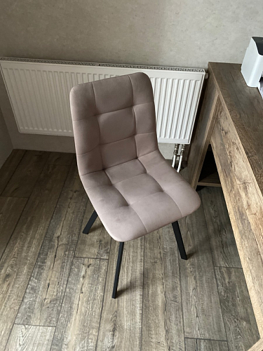 Стул на металлокаркасе Чилли светло-серый / белый каркас фото покупателя 516