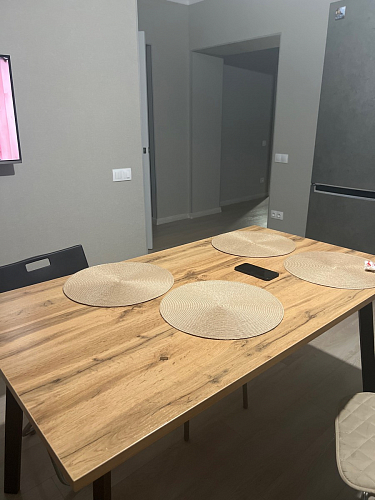 Стол Тринити Лофт 120 32 мм дуб галифакс табако / черный матовый фото покупателя 793