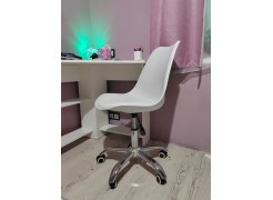 Компьютерное кресло Kolin с подушкой clear / white фото покупателя 282