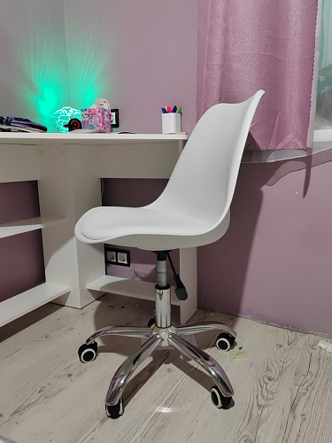 Компьютерное кресло Kolin с подушкой clear / white фото покупателя 282