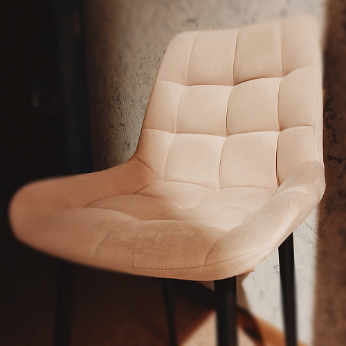 Стул на металлокаркасе Челси велюр коричневый / черный каркас фото покупателя 40