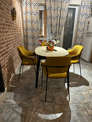 Стул на металлокаркасе Инклес темно-зеленый / черный глянец фото покупателя 26