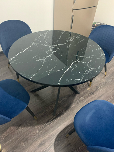 Стул на металлокаркасе Gabi dark beige / black / silver фото покупателя 734