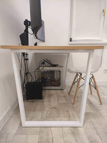 Деревянный стол Лота Лофт 140х80 дуб крафт табачный / черный матовый фото покупателя 719