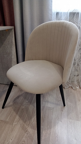 Стул на металлокаркасе Gabi gray / black фото покупателя 793