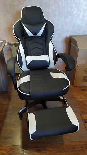 Компьютерное кресло Stimul черное / белое фото покупателя 1