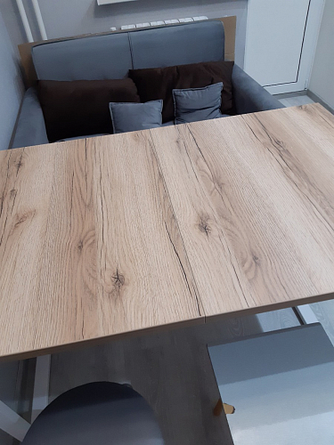 Стол раскладной Лота Лофт 120 25 мм юта / черный матовый фото покупателя 865