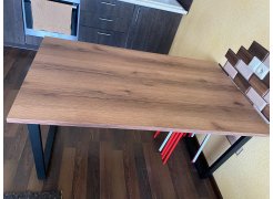 Стол Лота Лофт 140 25 мм черный матовый / бетон фото покупателя 122