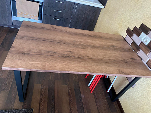 Стол Лота Лофт 140 25 мм черный матовый / бетон фото покупателя 122