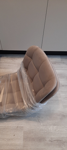 Стул на металлокаркасе Челси морская волна / черный фото покупателя 51