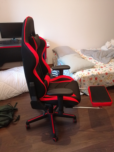 Компьютерное кресло Kano черное / красное фото покупателя 82