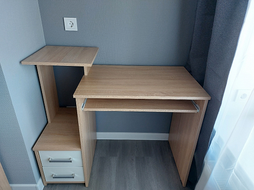 Стол компьютерный Джаз-24 правый венге фото покупателя 54