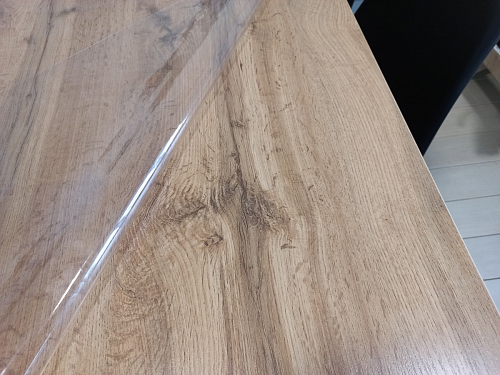 Стол Тринити Лофт 140 25 мм дуб делано темный / белый фото покупателя 19