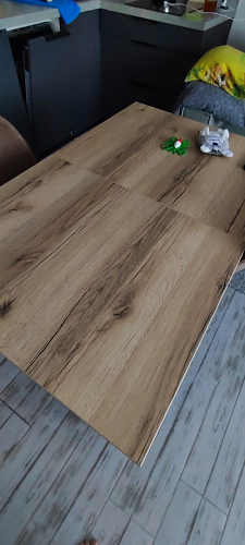 Деревянный стол Лота Лофт 140х80 дуб крафт табачный / черный матовый фото покупателя 458